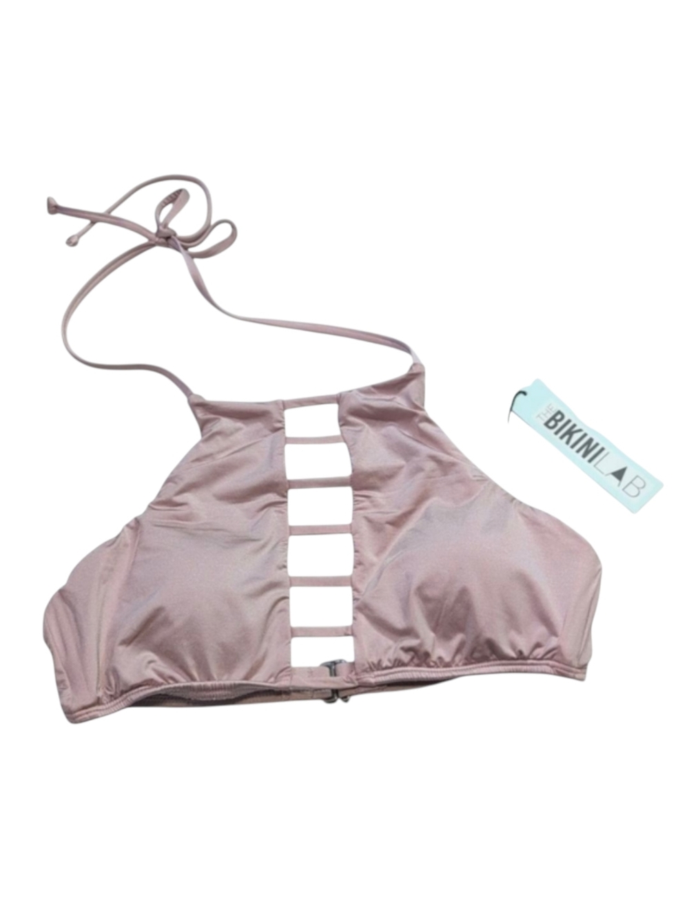 The Bikini Lab Blush Light Pink Bikini Top Size Small